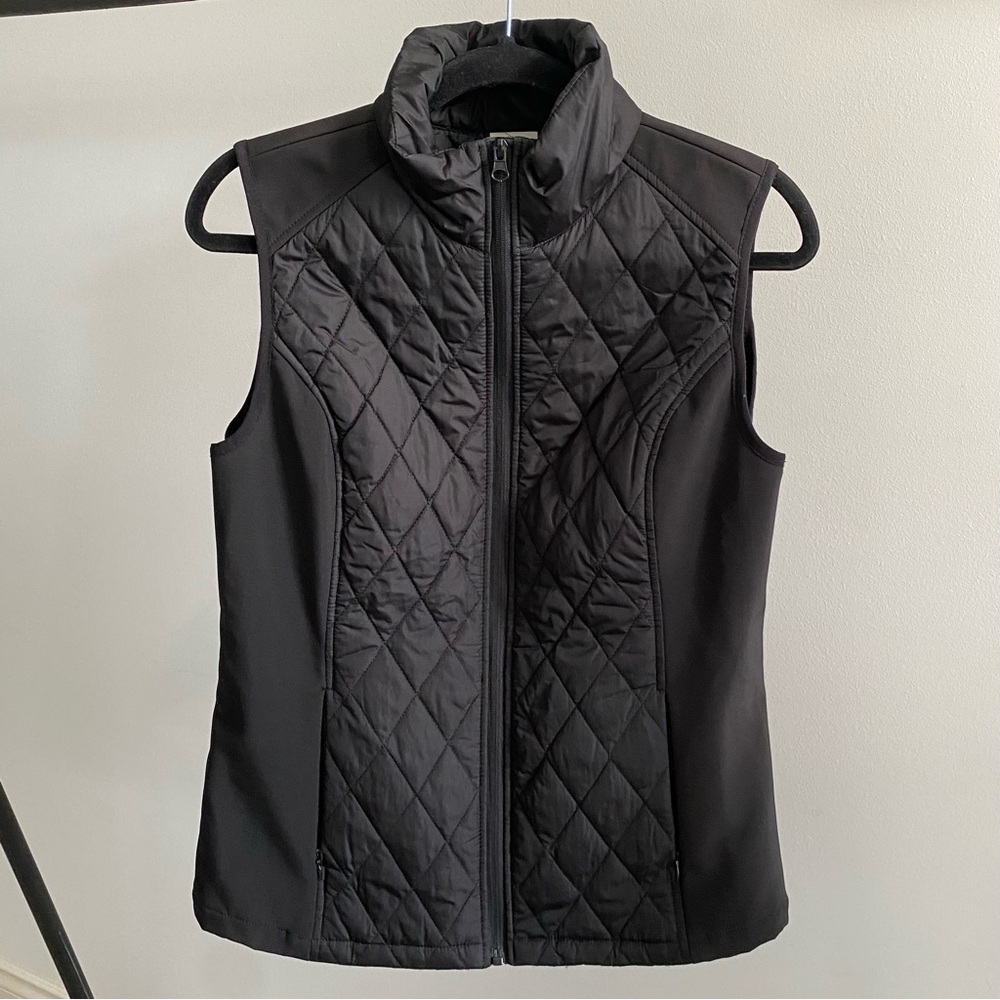 Black Quilted Women's Vest